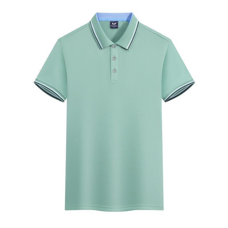 Work Clothes Ice Silk Quick-drying 240g Color Matching Polo Shirt