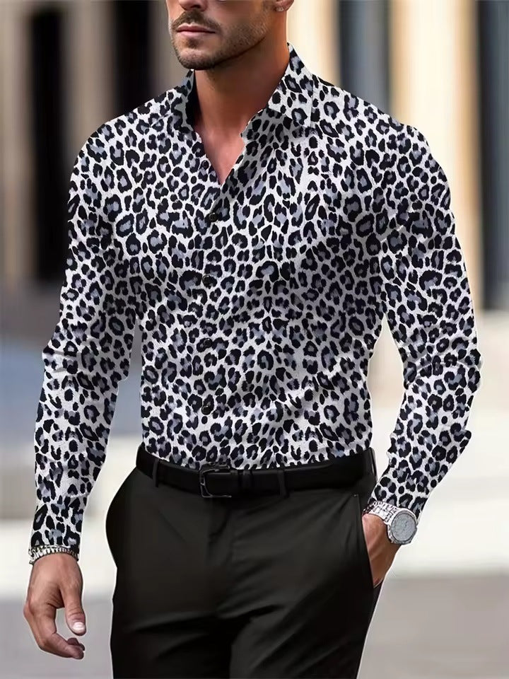 Hawaiian Style Men's Long Sleeve Shirt