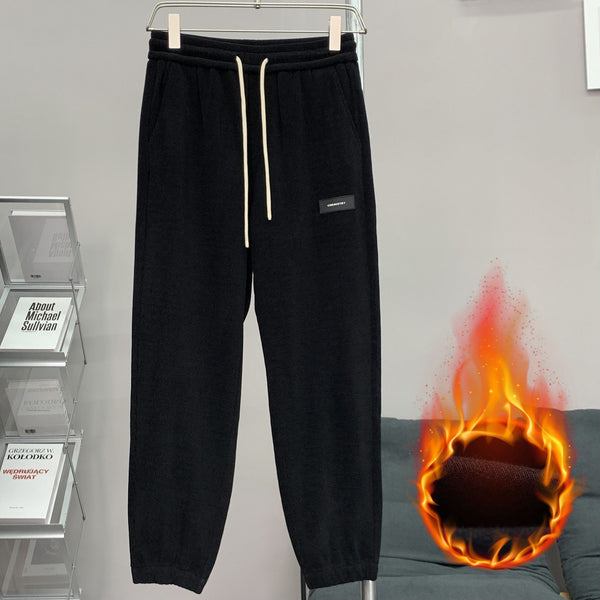 Corduroy Ankle-tied Sweatpants All-match Plus Size