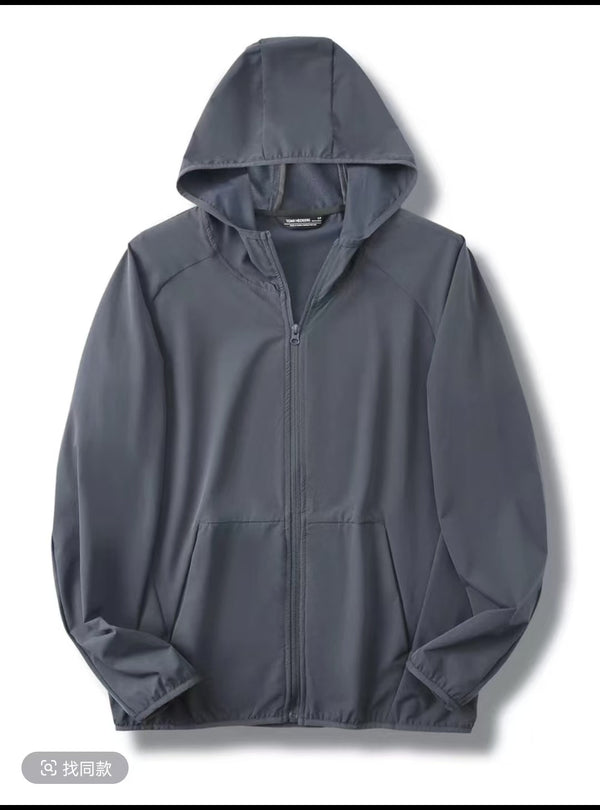 Unisex Lightweight Softshell Jacket Sun Protection, Breathable, Waterproof Quick-Dry 4-Way Stretch Thin Outdoor Coat For Men & Women