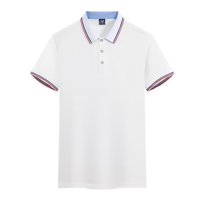 Work Clothes Ice Silk Quick-drying 240g Color Matching Polo Shirt