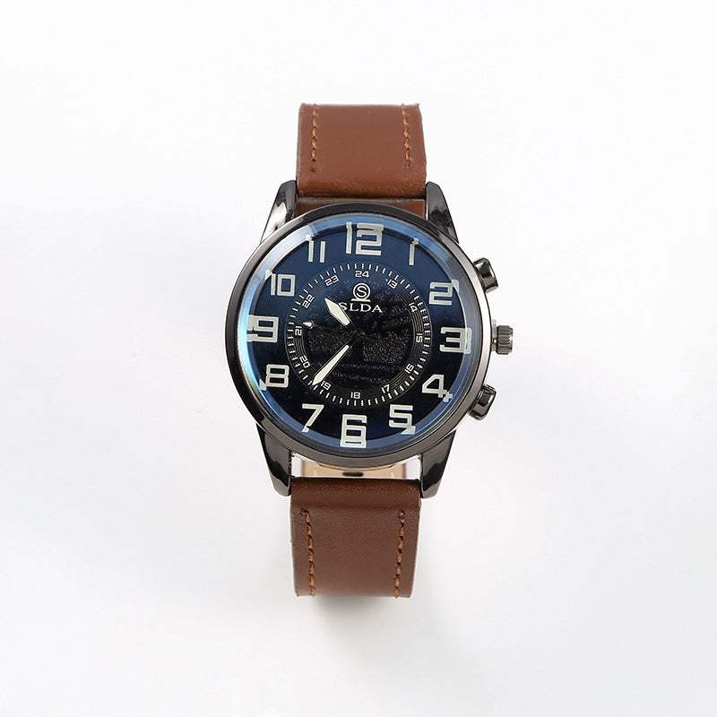 Belt Men's Digital Dial Quartz Watch