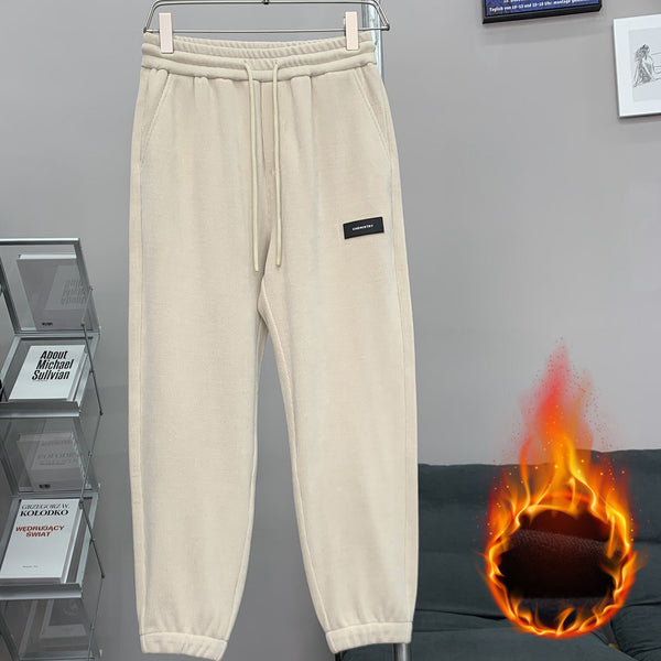 Corduroy Ankle-tied Sweatpants All-match Plus Size
